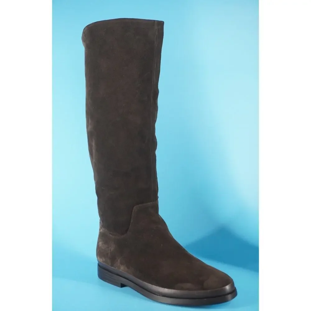 Vince Carleigh Clove Brown Suede Knee Boots Size 10 Tall Women's New Riding